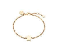 Purelei Tiny - Bracciale da donna in filigrana | Realizzato in resistente acciaio inossidabile (placcato oro 14 carati), lunghezza regolabile da 16 a 19 cm