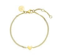 Purelei Tiny - Bracciale da donna in filigrana | Realizzato in resistente acciaio inossidabile (placcato oro 14 carati), lunghezza regolabile da 16 a 19 cm