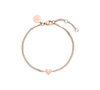 Purelei® Bracciale Tiny Heart - Bracciale in filigrana con ciondolo a forma di cuore | Acciaio inossidabile 18K placcato oro, argento, oro rosa | Lunghezza regolabile, Eine Grösse, Acciaio