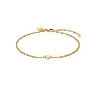 Purelei - Tiny Heart Braccialetto per il piede 100% acciaio inossidabile Gioielli per i piedi 1 pieces Marrone chiaro unisex
