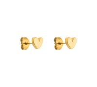 Purelei - Tiny Heart Orecchini 100% acciaio inossidabile 1 pieces Marrone chiaro female