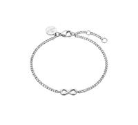 Purelei Tiny Infinity - Bracciale in acciaio inox placcato oro 14 carati | regolabile da 16 a 19 cm, ciondolo da 6 x 6,2 mm, da indossare tutti i giorni, design infinito