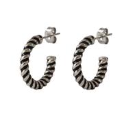 Purelei - Twirl Orecchini 100% acciaio inossidabile 1 pieces Grigio unisex