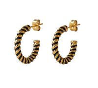 Purelei - Twirl Orecchini 100% acciaio inossidabile 1 pieces Marrone chiaro unisex