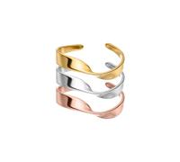 Purelei - Twist Set di anelli 100% acciaio inossidabile Anelli 1 pieces Marrone chiaro female