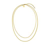 Purelei® Two Layers necklace (oro) - Collana donna in resistente acciaio inossidabile - lunghezza 40-45 cm - Collana per un look personalizzato - impermeabile - regalo donna