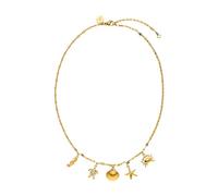 Purelei® Underwater World - Collana da donna in acciaio inox, impermeabile, con ciondolo a forma di marittimo, lunghezza regolabile 40-45 cm, Acciaio inossidabile, Cristallo