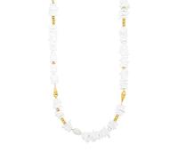 Purelei® Wela - Collana impermeabile con perle e conchiglie, regolabile (40/45 cm), Länge: 40-45 cm, Acciaio inossidabile, Abalone