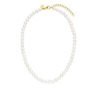 Purelei White Pearl necklace (oro) - Collana donna in resistente acciaio inossidabile - lunghezza 35-40 cm - Collana per un look personalizzato - impermeabile - regalo donna