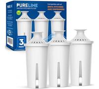 Pureline Ricambio per filtro Brita®, brocche e distributori, Classic 35557, OB03, Mavea® 107007, ricambio per brocche Brita® Grand, Lake, Capri, Wave e altro (confezione da 6)