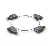 PURE IQ-AR300 - 4K USB-C adapter ring with four adapters