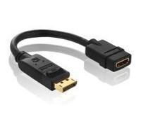PureLink Basic Serie DisplayPort - HDMI Adapter 10cm Mit diesem zertifizierten DisplayPort-Adapter von PureLink knnen Sie mhel
