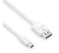 PureLink Cavo da Mini DisplayPort a DisplayPort 1.3, 4K Ultra HD 60Hz, larghezza di banda 21,6 GB/s, contatti dorati, 3 m, bianco