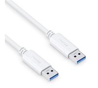 PureLink Cavo da USB-A a USB-A, USB 3.1 Gen 1 con trasferimento dati 5 GB/s, bianco, 0,50 m