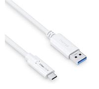 PureLink Cavo da USB-C a USB-A, USB 3.1 Gen 1 con trasferimento dati 5 GB/s, bianco, 1,00 m