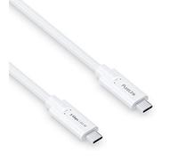 PureLink Cavo da USB-C a USB-C, USB 3.1 Gen 1 con trasferimento dati 5 GB/s, bianco, 1,00 m