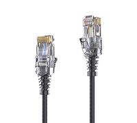 PureLink MC1500-010 Cavo di Rete CAT6 UTP (10/100/1000 Mbit/s), Extra Sottile con Spina RJ45 2X, Cavo Patch per Switch, Modem, Router, Patch Panel, 1 Pezzo, 1,00m, Nero