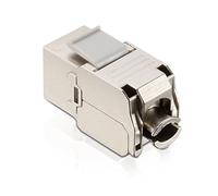 PureLink MCA010 Spina da Campo RJ45 Keystone Cat 6A, Montaggio Senza Attrezzi, Schermato, Adatto per Cavo da AWG23 a AWG26, 1 Pezzo, Trasparente