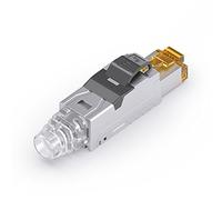 Purelink Mca030 Spina da Campo Rj45 Keystone Cat 6A, Montaggio senza Attrezzi, Schermato Adatto per Cavo da Awg23 a Awg26, 1 Pezzo, Trasparente