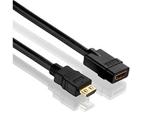PureLink PI1100-005 Cavo per l'estensione HDMI ad alta velocità (4K UltraHD (2160p), Ethernet), HDMI-A maschio a HDMI-A femmina, certificato, 0,50m, nero