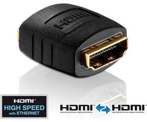 PureLink - PureInstall Serie Zertifizierter High Speed mit Ethernet Adapter HDMI/HDMI mit 24 kt. vergoldeten Przisions-Steckko NEW
