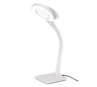 PURElite Lampada da scrivania a LED ingrandente, bianca, funziona con batterie