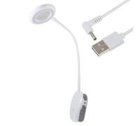 PURElite Lampada Da Tavolo Clip-On Con Lente Led, Bianco - Per Cucito
