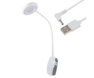 PURElite Lampada Da Tavolo Clip-On Con Lente Led, Bianco - Per Cucito