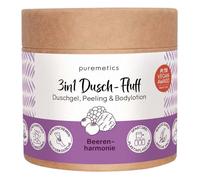 puremetics Doccia fluff 3 in 1, aroma di bacche, LE, 250 g