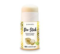 puremetics Zero Waste Deodorante Stick "Cocos-Creme" Bio | 100% naturale, vegano e privo di plastica | Deodorante | Certificato biologico | organico | Deodorante in stick | senza plastica