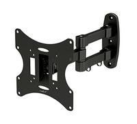 PureMounts BASIC2-37W Montaggio a parete per televisori con 37 ", VESA 75x75, 100x100, 200x100, 200x200, inclinabile: +/- 20 °, orientabile: +/- 90 °, Nero