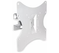 PureMounts LM-TS32W Supporto da parete per TV con 25-107 cm (10-42 "), VESA 200x200, inclinabile: +/- 20 °, orientabile: +/- 30 °, distanza dalla parete: 90mm, carico massimo: 30kg, bianco