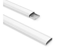 PureMounts® Passacavo in plastica con 1 nastro adesivo 3M da 40 cm come accessorio, 0,50 m, bianco