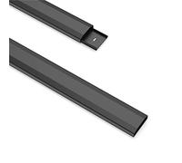PureMounts® Passacavo in plastica con 1 nastro adesivo 3M da 40 cm come accessorio, 0,50 m, nero