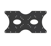 PureMounts PM-ADAPT-B Piastra adattatore VESA universale per allargare le distanze VESA, ingrandisce VESA 50x50 fino a 400x200, max. 30 kg, nero