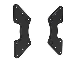 PureMounts PM-ADAPT-C Piastra Adattatore VESA universale per allargare le distanze VESA, ingrandisce da VESA 200x200 fino a 400x400, in 2 pezzi, max. 30 kg, nero, VESA 200x200-400x400 fix