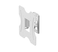 PureMounts Supporto a parete per TV, girevole, inclinabile, universale per monitor TV piatti e curvi da 23-42 pollici fino a 30 kg, VESA massimo 200x200 mm, bianco