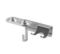 PureMounts® Supporto da Parete per asciugacapelli per Dyson® Supersonic, Attacco Magnetico, Gestione dei Cavi, capacità di carico Fino a 5 kg, Cuscinetto in Silicone, Grigio Metallizzato