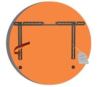 PureMounts® Supporto per altoparlanti per montaggio diretto sulla TV, compatibile con Sonos Arc/Arc Ultra, capacità di carico: 10 kg, nero