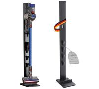 PureMounts, supporto per aspirapolvere compatibile con Dyson V6 Pro, V7, V8, Cyclone, V10 Total Clean, Torque Drive e V11, V12 Slim, V15 Detect Absolute, Gen5 nero