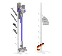 PureMounts Supporto per aspirapolvere compatibile con le serie Dyson Gen5, V15, V12, V11, V10, V8, V7, V6, per pavimento, supporto per accessori, bianco