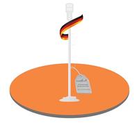 PureMounts Supporto per aspirapolvere universale compatibile con Dyson, Philips, Samsung, Bosch, Miele, Anyson, Xiaomi, supporto per pavimento, supporto per accessori, bianco