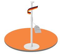 PureMounts supporto per diffusori regolabile in altezza per Sonos Era 100 & 300, supporto con gestione dei cavi, 5 kg, bianco