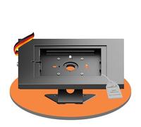 PureMounts® supporto per tablet con custodia in acciaio bloccabile per iPad 5/6/7/8/9/ IPad Air 9.7"/ 10.5"/10.9"/ IPad Air 9.7"/10.5"/11" e Samsung Tab A 10.1 (2019)/ Tab A7/S6 Lite 10.4", nero