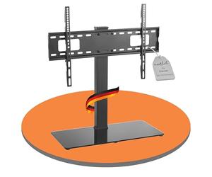 PureMounts Supporto TV, supporto, supporto TV universale per 37-70 pollici Samsung, LG, Philips, Panasonic e molti altri, Max. Vesa 600x400 & 40 kg, nero