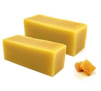 Purenail Cera d'Ape 100% pura in blocco - 2 x 50 g - per cosmetici e per la fabbricazione di candele, qualità pura e naturale - Purespa by