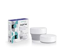 PurePail Go - Secchio portatile per pannolini, bianco, controllo degli odori superiore senza aggiunta di profumo, si ripiega per essere sempre in movimento, compatto e salvaspazio