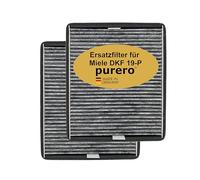 purero Filtro di ricambio DKF 19-P adatto per cappe Miele DA 23 x 0 / 266x / 269x / 35xx / 36xx / 4002516429333/11762560 / 28996424EU1 - Made in Germany