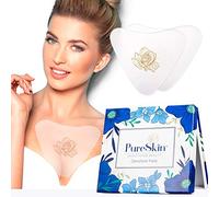 PureSkin - Pastiglie per il petto antirughe - Confezione da 4 - lunga durata, risultato durante la notte | 100% silicone di grado medico riutilizzabile | Patch per rughe del torace