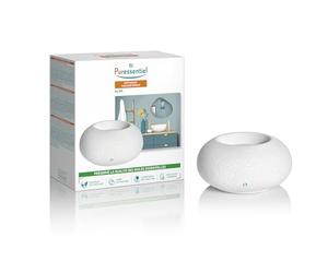 Puressentiel - Diffusore a Calore Dolce ALBA - per Oli Essenziali - Ceramica strutturata opaca - Sistema regolazione termica - Silenzioso - Spegnimento automatico - Design elegante